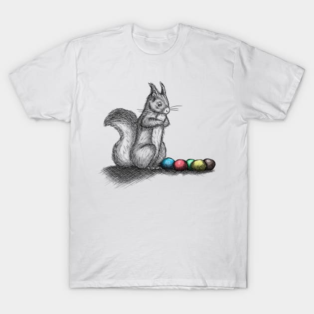 Hungry Squirrel is hungry T-Shirt by SimonPdv